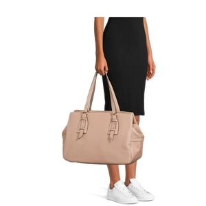 Time and Tru Women’s Triple-Section Weekender Bag Latte